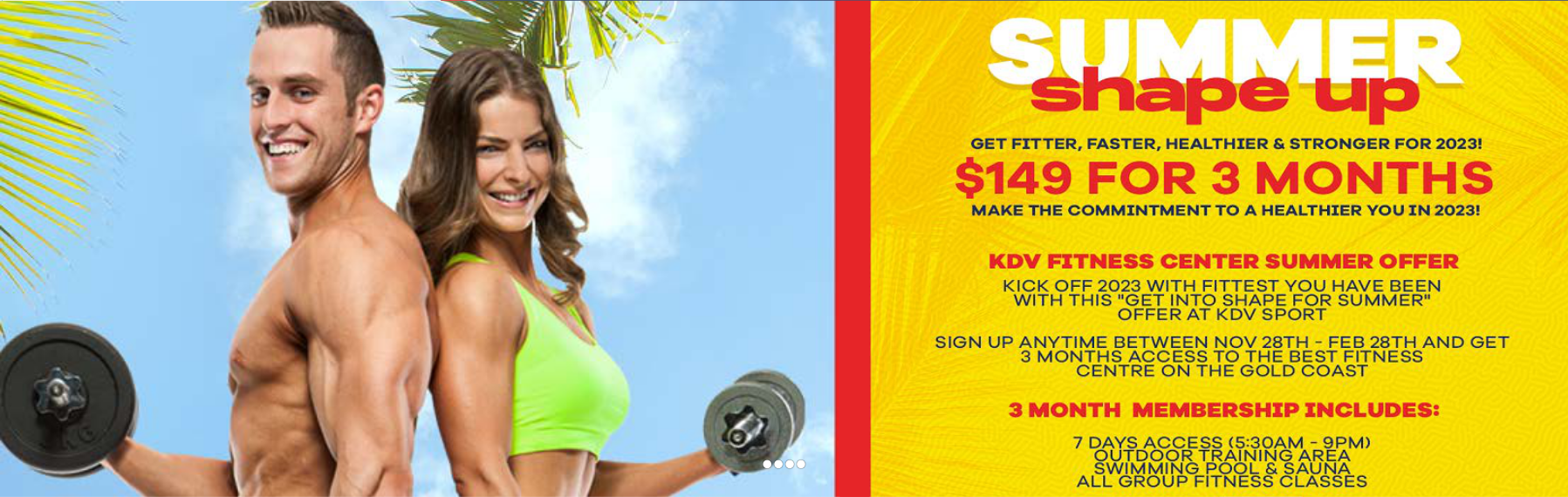 fitness centre banner